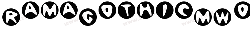RamaGothicMW01 Thin字体转换